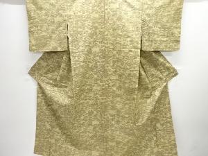 風景模様織り出し手織り紬着物